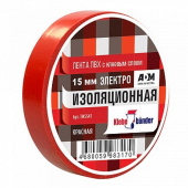 Изолента 15мм*10м красная Klebebander TIK554T