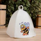 Шапка банная с детским принтом "Пчелка" 
