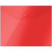 Папка-конверт на кнопке А5 190*240мм красная 267530