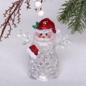 Сувенир с подсветкой "Дед Мороз в колпаке" 9*5,3*10,5 см