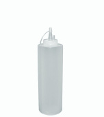 Емкость для соуса 375 мл. с крышкой прозрачная фигурная MG