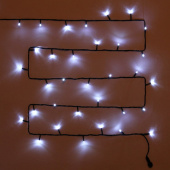 Гирлянда эл. д/улицы нить 15 м, белый, 180 LED 