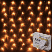 Гирлянда эл. сетка 1,5х1,5 м, 120 LED, белый теплый 183-975