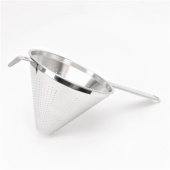 Дуршлаг «Общепит», 39,5×19,5×14,8 см, 304 марка стали, длинная ручка