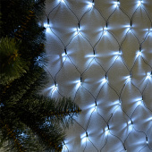 Гирлянда эл. д/улицы сетка 1,9х2,1 м, 320 LED, белый/белое мерцание, FBIP44BLED0320-3E