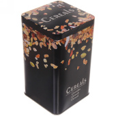 Банка д/продуктов 1,7л металлическая "Black style" Мюсли Банка д/продуктов 1,7л металлическая "Black style" Мюсли