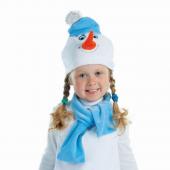 Карнавальный костюм "Снеговик в шарфе", велюр 2293876