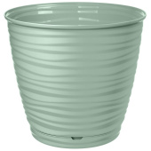 Горшок д/цветов пластик с поддоном, 9,1 л, "Saffron", светло-зеленый Горшок д/цветов пластик с поддоном, 9,1 л, "Saffron", светло-зеленый