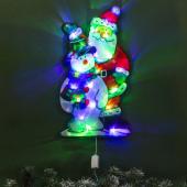Фигура "Дед мороз и снеговик" 24х45 см 20 LED мульти 4364268