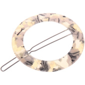 Зажим для волос "Your Style - Marble" круг 5см