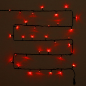 Гирлянда эл. д/улицы нить 15 м, красный, 180 LED