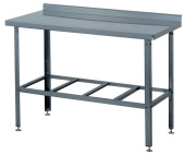 Стол производственный с бортом СР-3/1500/600-Ц, полка-решетка