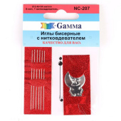 Иглы для бисера с нитковдевателем 7шт NC-207 Gamma 1367984