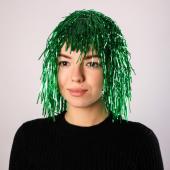 Карнавальный парик "Дождь" 35см зеленый 2447916   