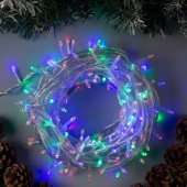 Гирлянда эл. нить 20 м, 200 LED, IP20, мультицвет, прозрачный провод 3556803