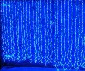 Гирлянда эл. занавес 3х2,5 м, синий, 240 LED "Водопад"