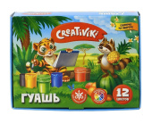 Гуашь 12цв. Creativiki 10мл