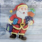 Наклейка на стекло "Дед Мороз с подарочками" 13,5х17,5 см 3566315