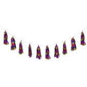 Гирлянда-тассел Радужная 200см