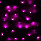 Гирлянда эл. нить 3,5 м, 36 LED, IP20, розовый, зеленый провод 130-365