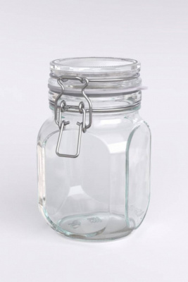 Банка д/сыпучих 650 мл Глория, с бугельным замком 