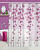 Штора д/ванной 180*180см "Aqua Prime" Розовые цветы