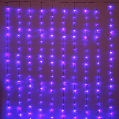 Гирлянда эл. занавес 3х2,5 м, синий, 360 LED "Водопад"