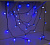 Гирлянда эл. нить 5 м, 30 LED, IP20, "Шарики", синий, черный провод 3590708