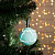 Игрушка световая "Елочный шар узоры краской" 5см 1 LED, RGB, ГОЛУБОЙ 2361547   