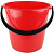 Ведро 12л красное без крышки