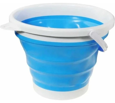 Ведро 10 л, складное, силиконовое, без крышки