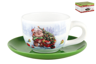 Чайная пара 200 мл. Новогоднее чудо  НС127-N91
