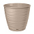 Горшок д/цветов пластик с поддоном, 1,5 л, "Saffron", бежевый Горшок д/цветов пластик с поддоном, 1,5 л, "Saffron", бежевый