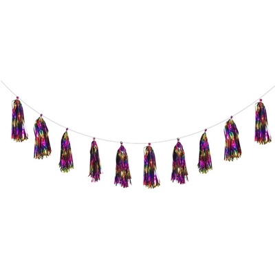 Гирлянда-тассел Радужная 200см