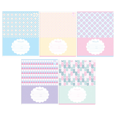 Тетрадь 18л. клетка "Узоры" Т5ск18_бл 