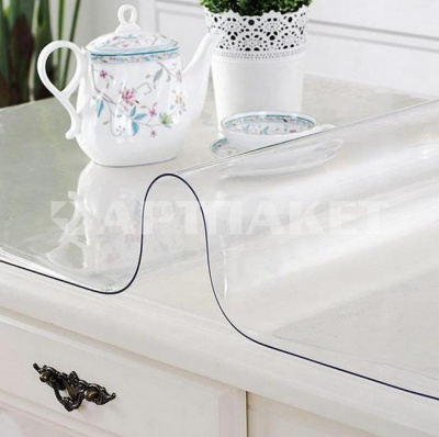 Клеенка прозр. "Силикон" 0,8*0,8*20м.п