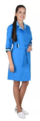 Халат "СИРИУС-ФЛОРА" женский тёмно-голубой (СТ) р. 56-58/170-176 Халат "СИРИУС-ФЛОРА" женский тёмно-голубой (СТ) р. 56-58/170-176