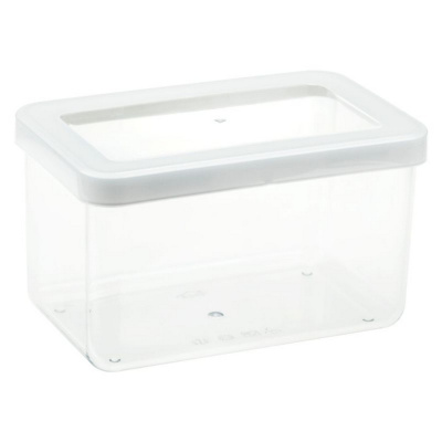 Емкость д/сыпучих продуктов Степ 1,1л Белый