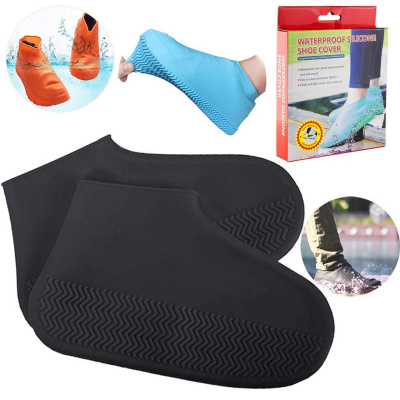 Дождевики силиконовые на обувь р-р S, M, L, микс цветов