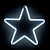 Фигура светодиодная "Звезда" 28х28х2 см БЕЛЫЙ 5060082      