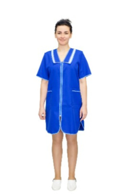 Халат жен. № 16 Габардин Васильковый, 56 Халат жен. № 16 Габардин Васильковый, 56