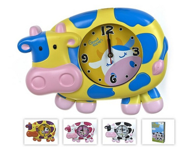 Часы настенные (с маятником) "Веселая корова" 35,5*7,5*26см. 7900095