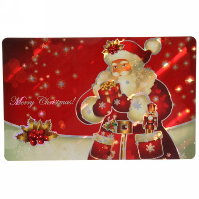 Салфетка на стол 41*26см "Дедушка Мороз" пластик