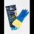Перчатки латексные хоз-е BICOLOR сине-желтые S 20%