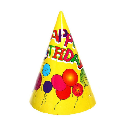 Колпак праздничный "Party" 20см микс
