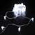 Гирлянда эл. нить 10 м, 60 LED, IP20, "Сияющая капля", белый холодный, прозрачный провод 725-0050