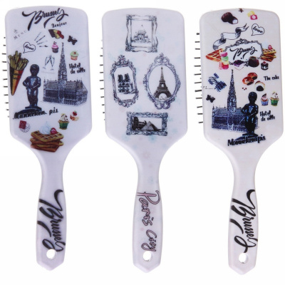 Расчёска массажная "Secret of beauty- Города" микс  Расчёска массажная "Secret of beauty- Города" микс