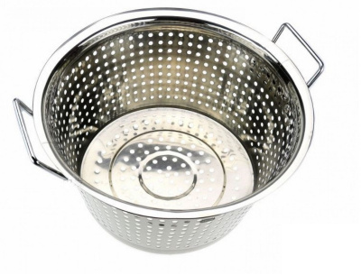 Дуршлаг нерж Д=40 см мелкие отверстия