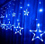 Гирлянда эл. бахрома 3 м (65*40*30), синий, 12 LED "Звезды"