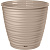Горшок д/цветов пластик с поддоном, 5,4 л, "Saffron", бежевый Горшок д/цветов пластик с поддоном, 5,4 л, "Saffron", бежевый